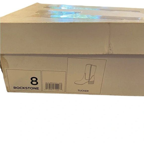 Banana Republic rock stone leather braid round toe mid-calf boot Boho western - Picture 7 of 15